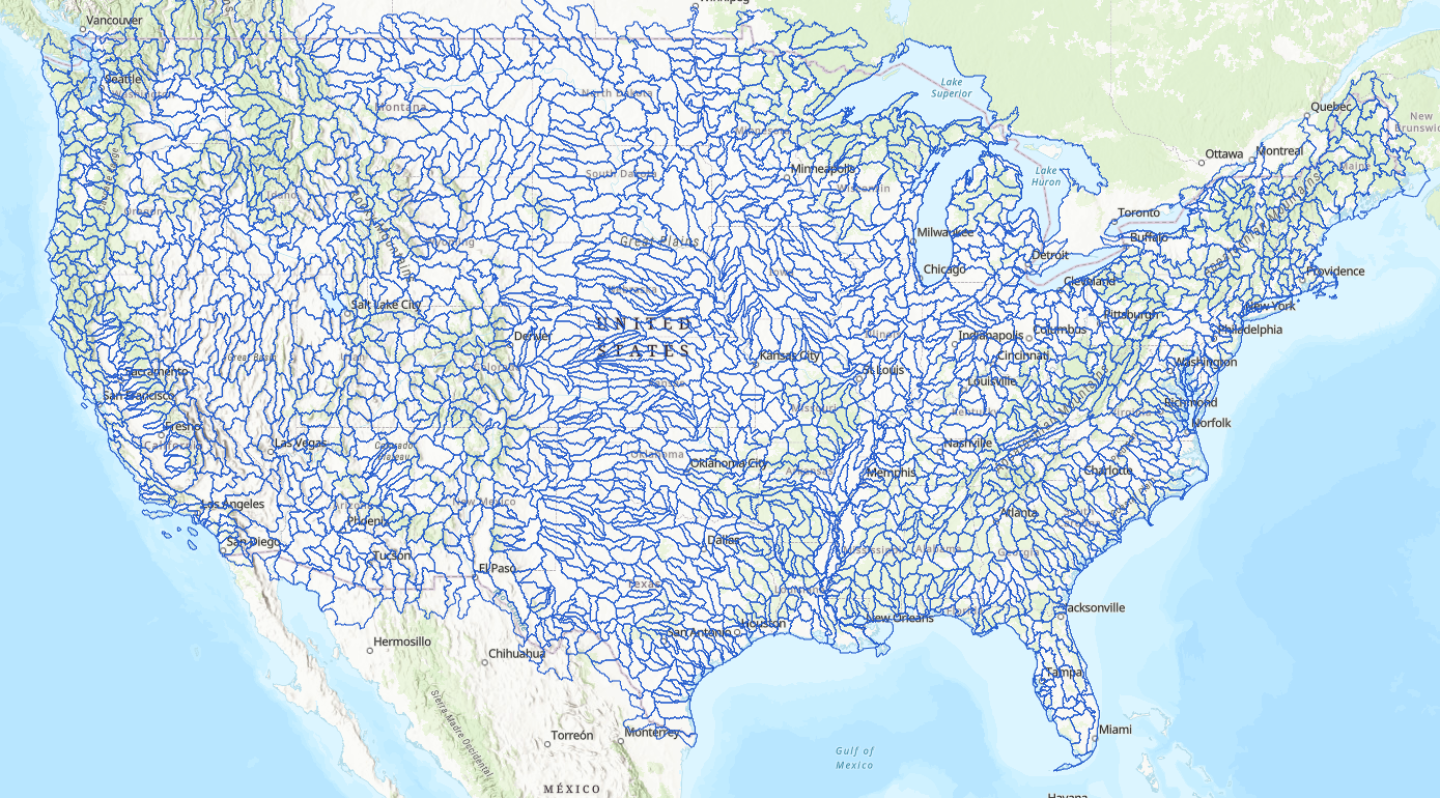 Watersheds in U.S.