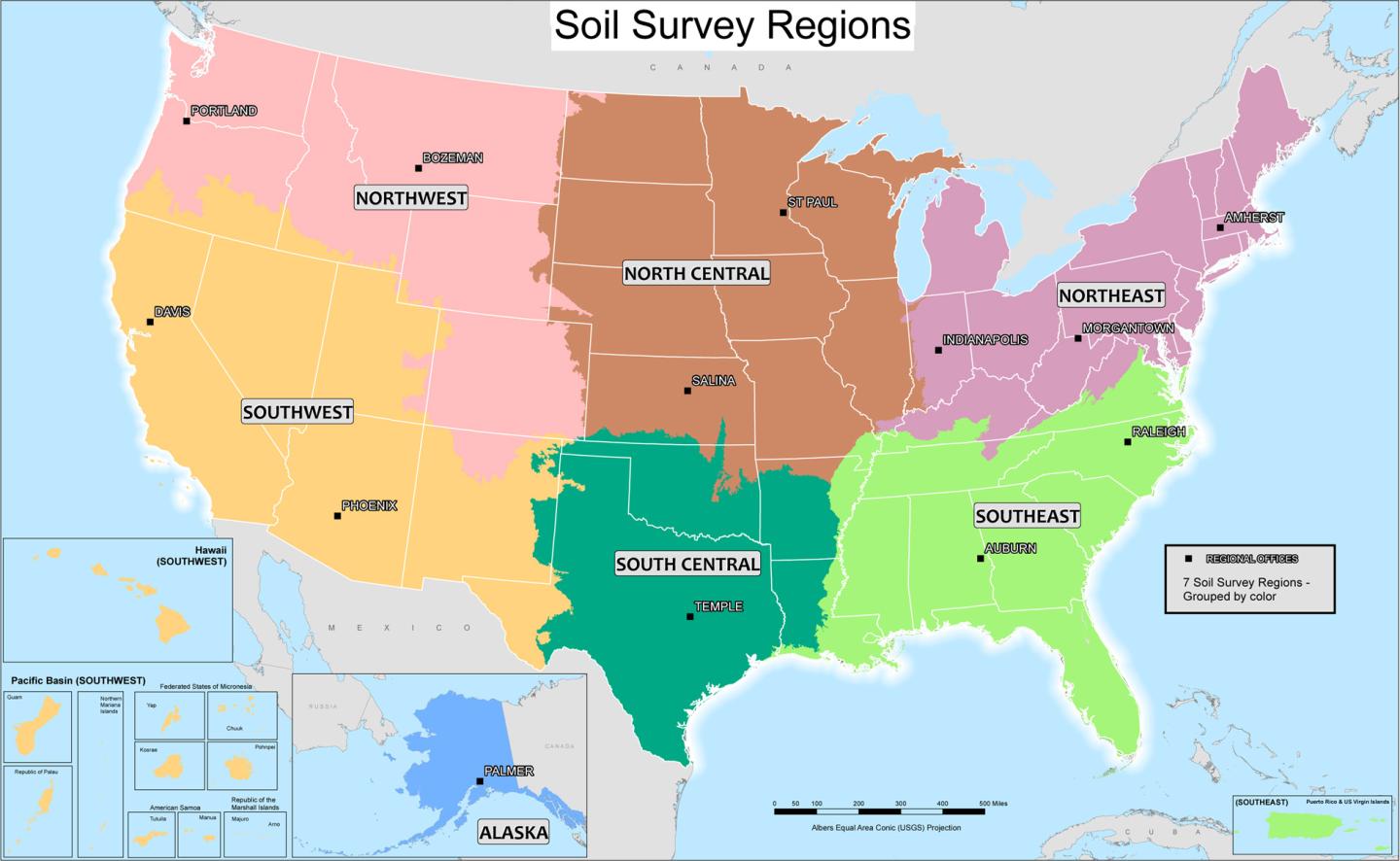 General soil map, Louisiana