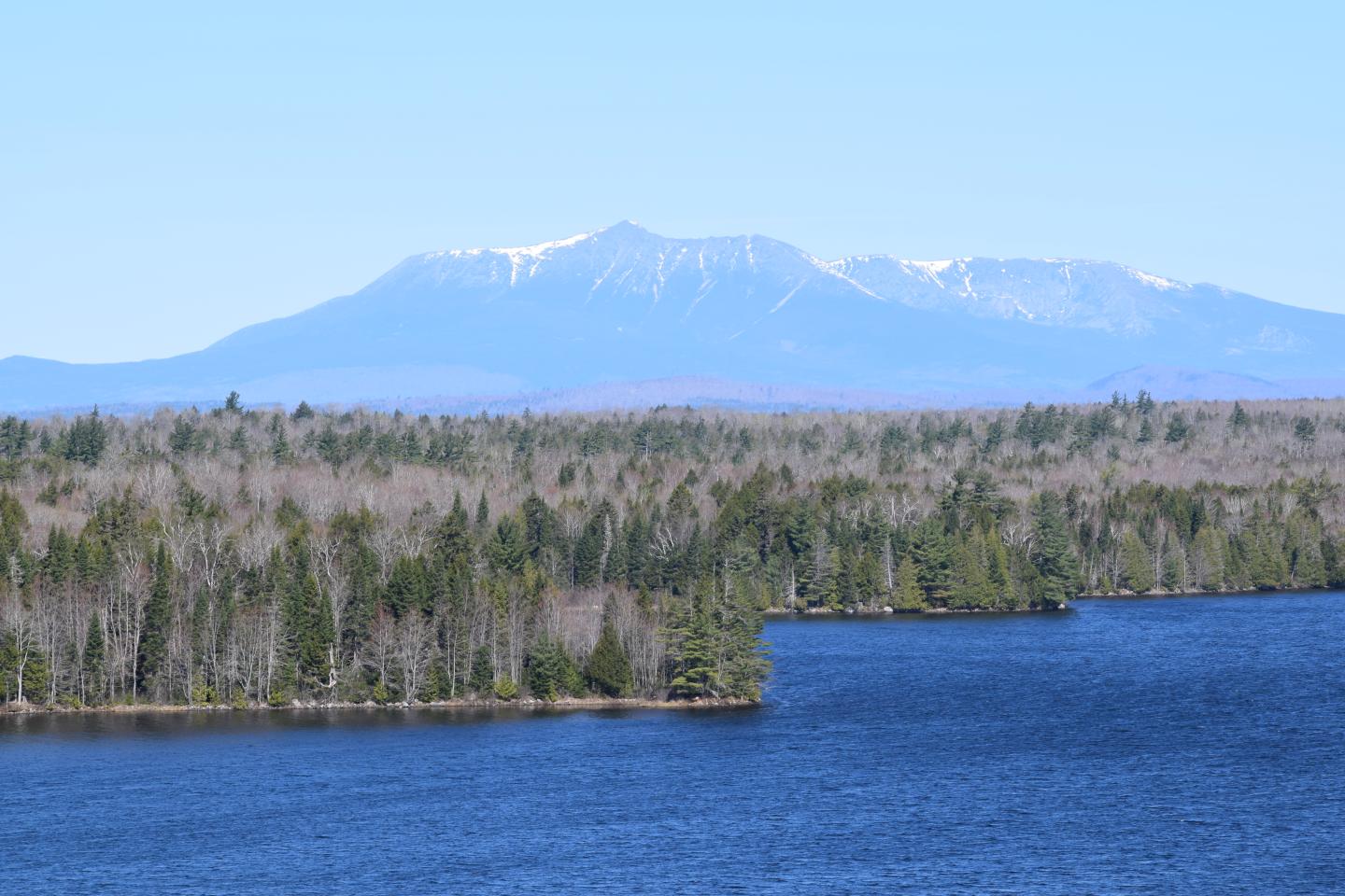 Katahdin and Lake in Maine