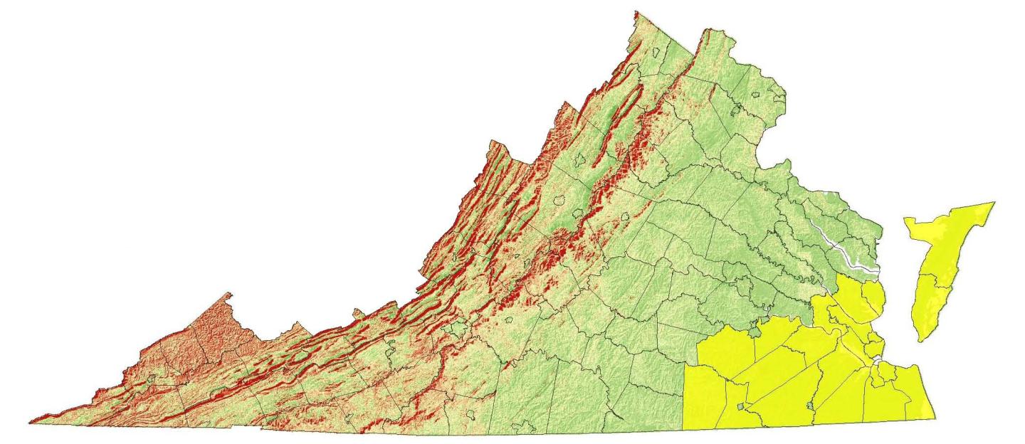 Map of Virginia LLPI Target Cities and Counties