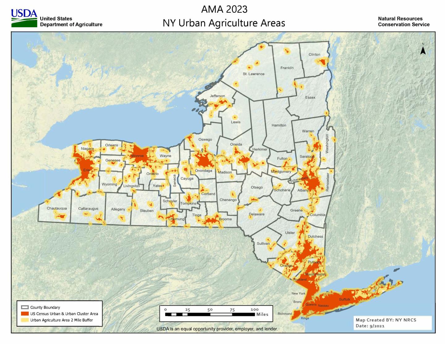AMA Urban Ag Map New York