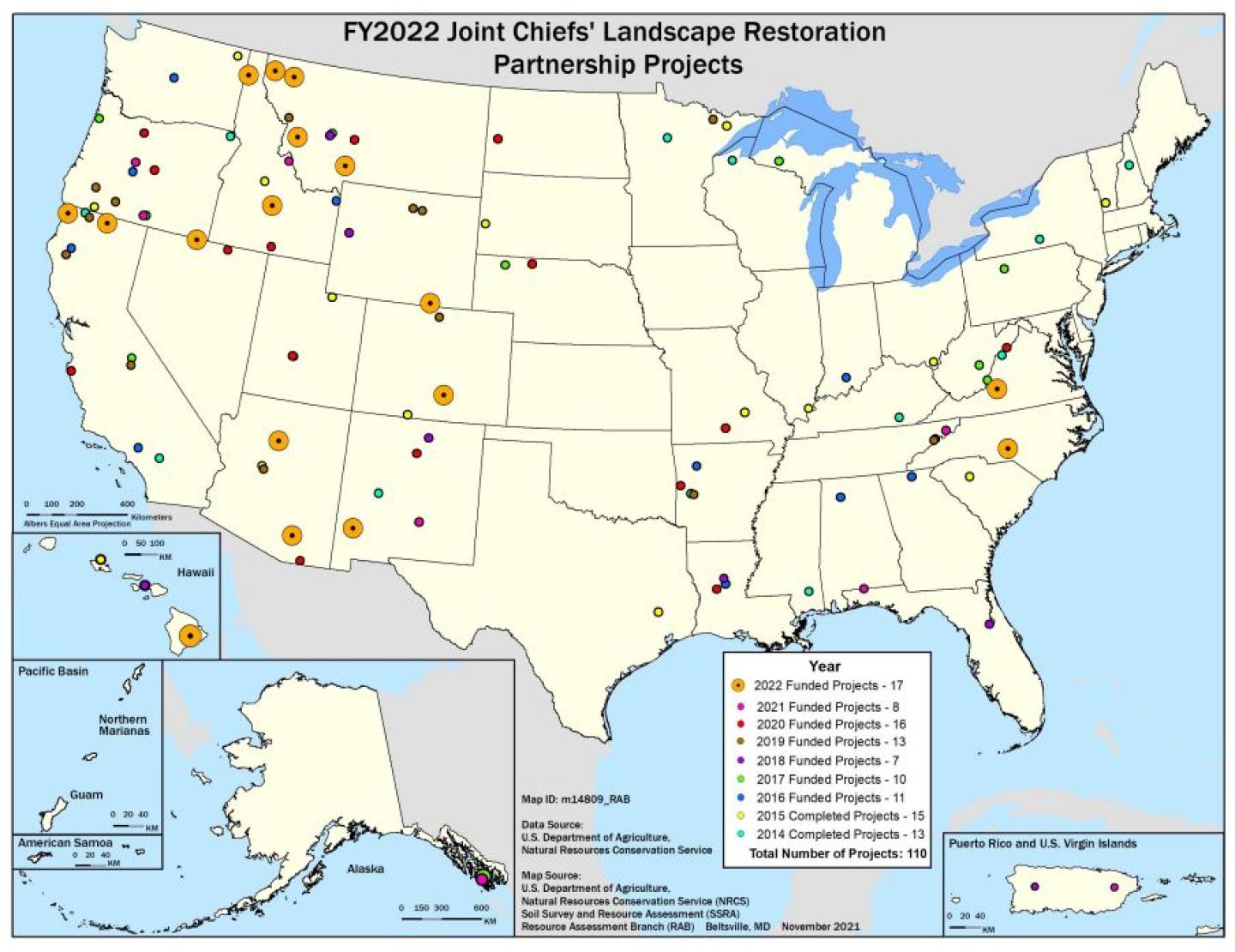 Fy2022 Joint Chiefs' Landscape Restoration Partnership Projects