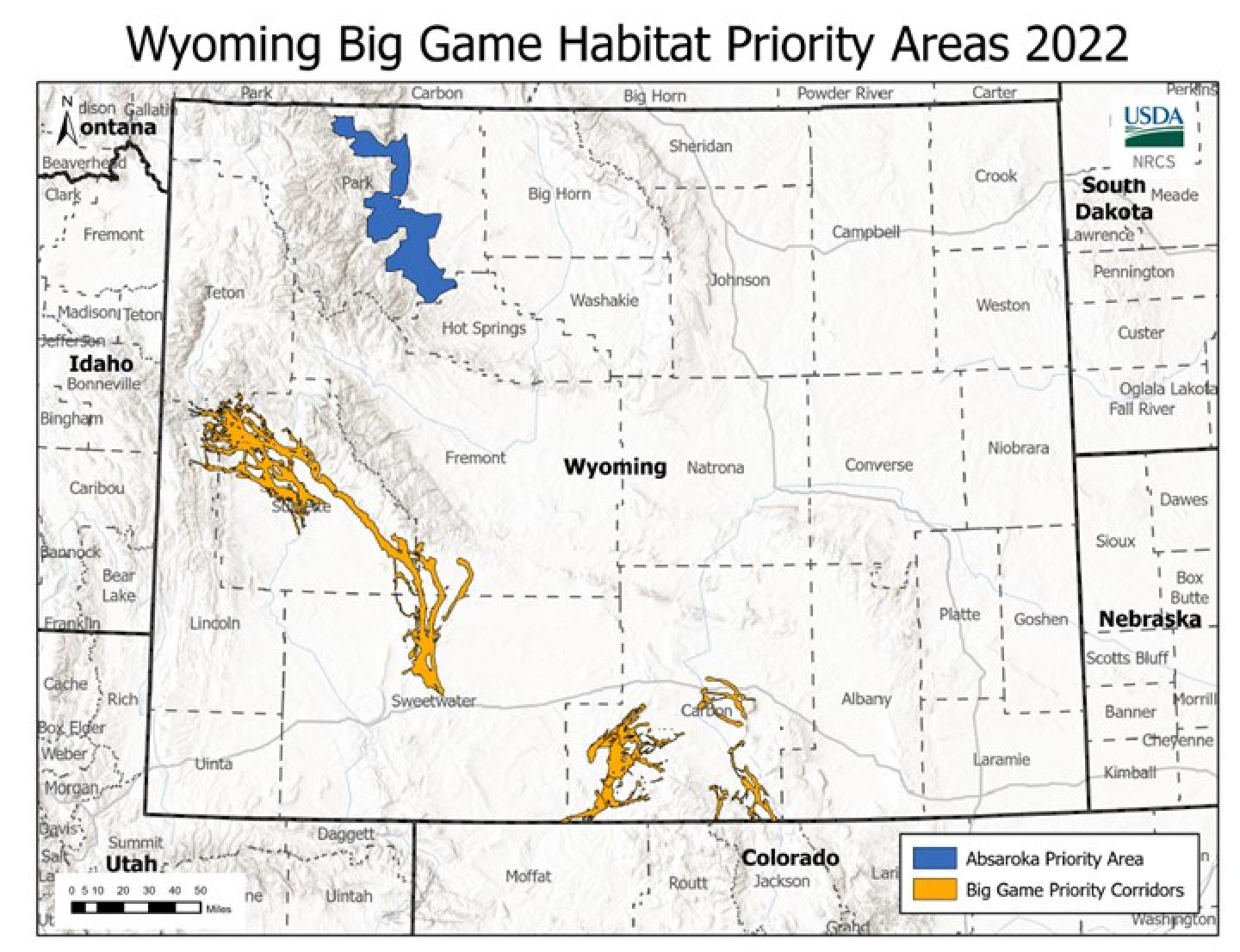 Wyoming Habitat Areas