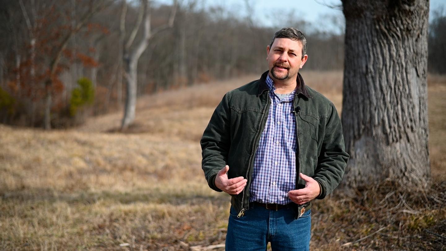NRCS District Conservationist David Bauerbach has helped Alex access financial assistance to help care for his woods.