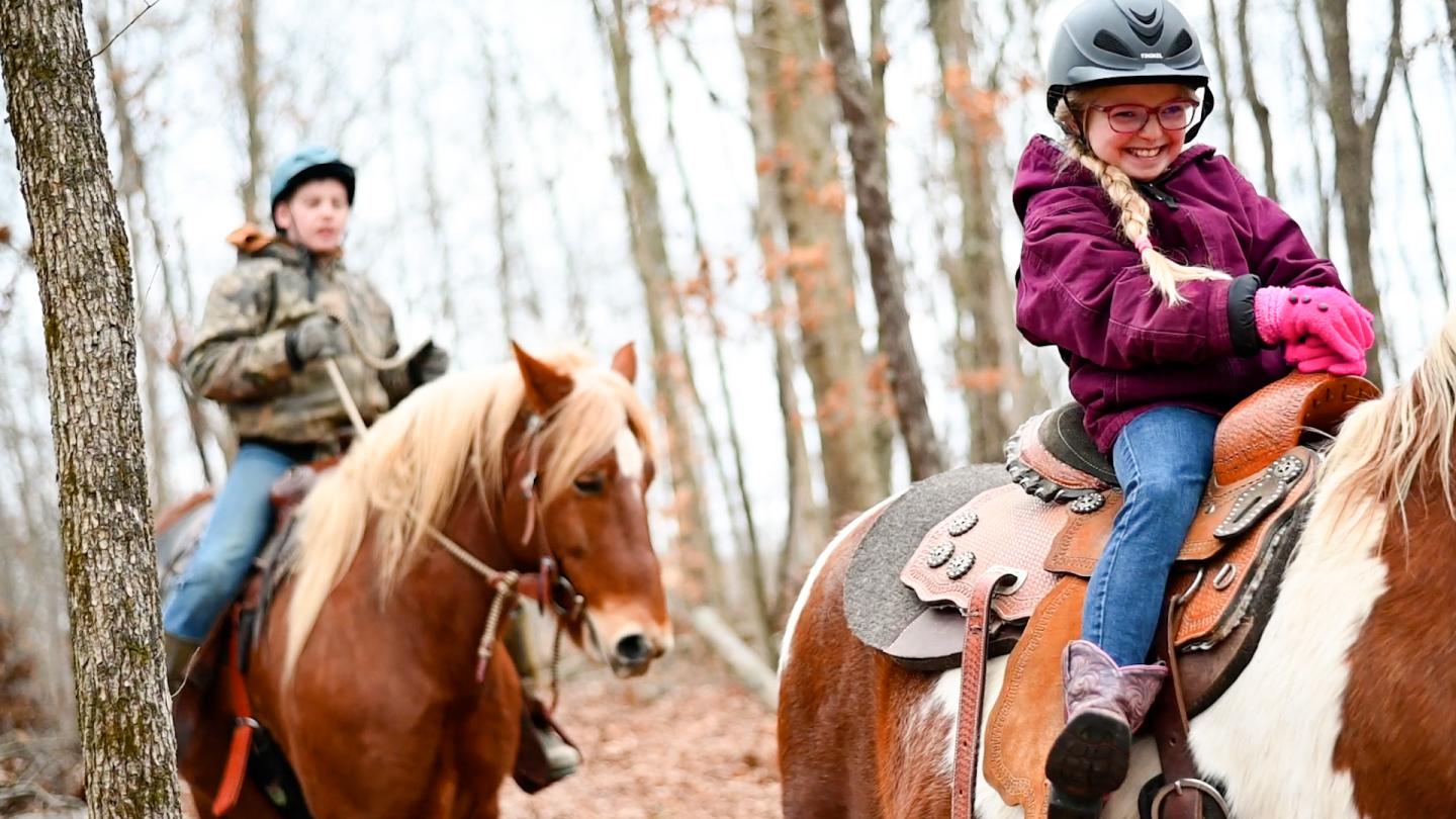 The Winters Family enjoys their woodland in southeastern Ohio and have been using forest management for approximately 15 years to keep the woods healthy. NRCS photo by Brooke DeCubellis, 3/15/2023.