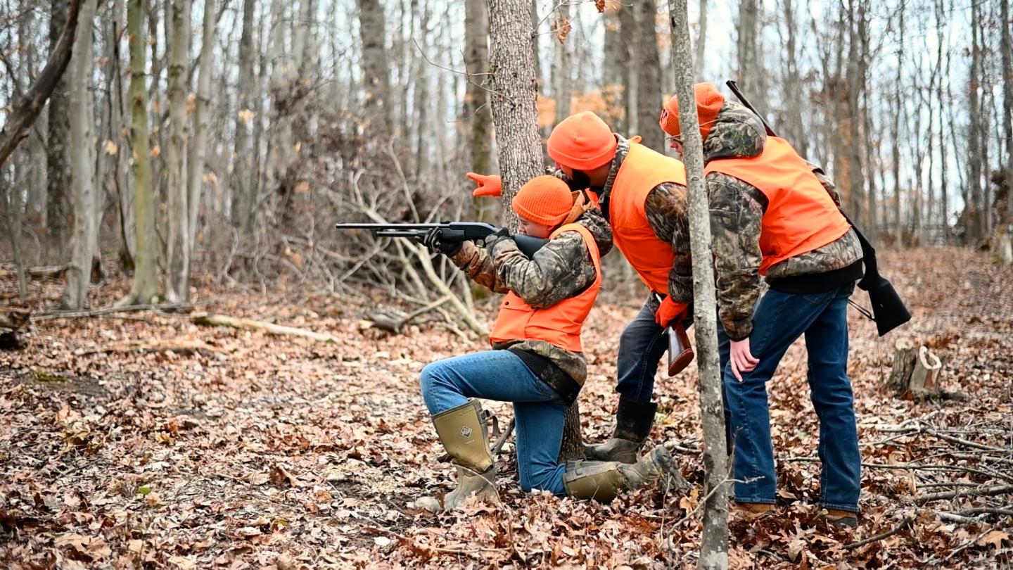The Winters Family enjoys their woodland in southeastern Ohio and have been using forest management for approximately 15 years to keep the woods healthy. NRCS photo by Brooke DeCubellis, 3/15/2023. Alex hopes to pass on a love of the woods to his children.