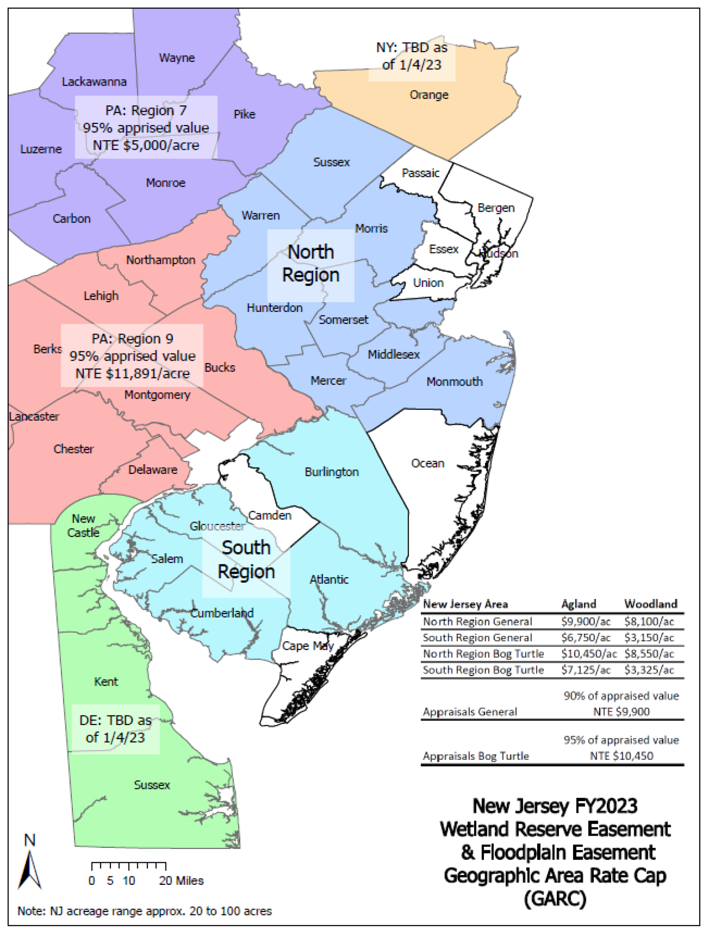 Geographic Area Rate Cap Information for NJ 