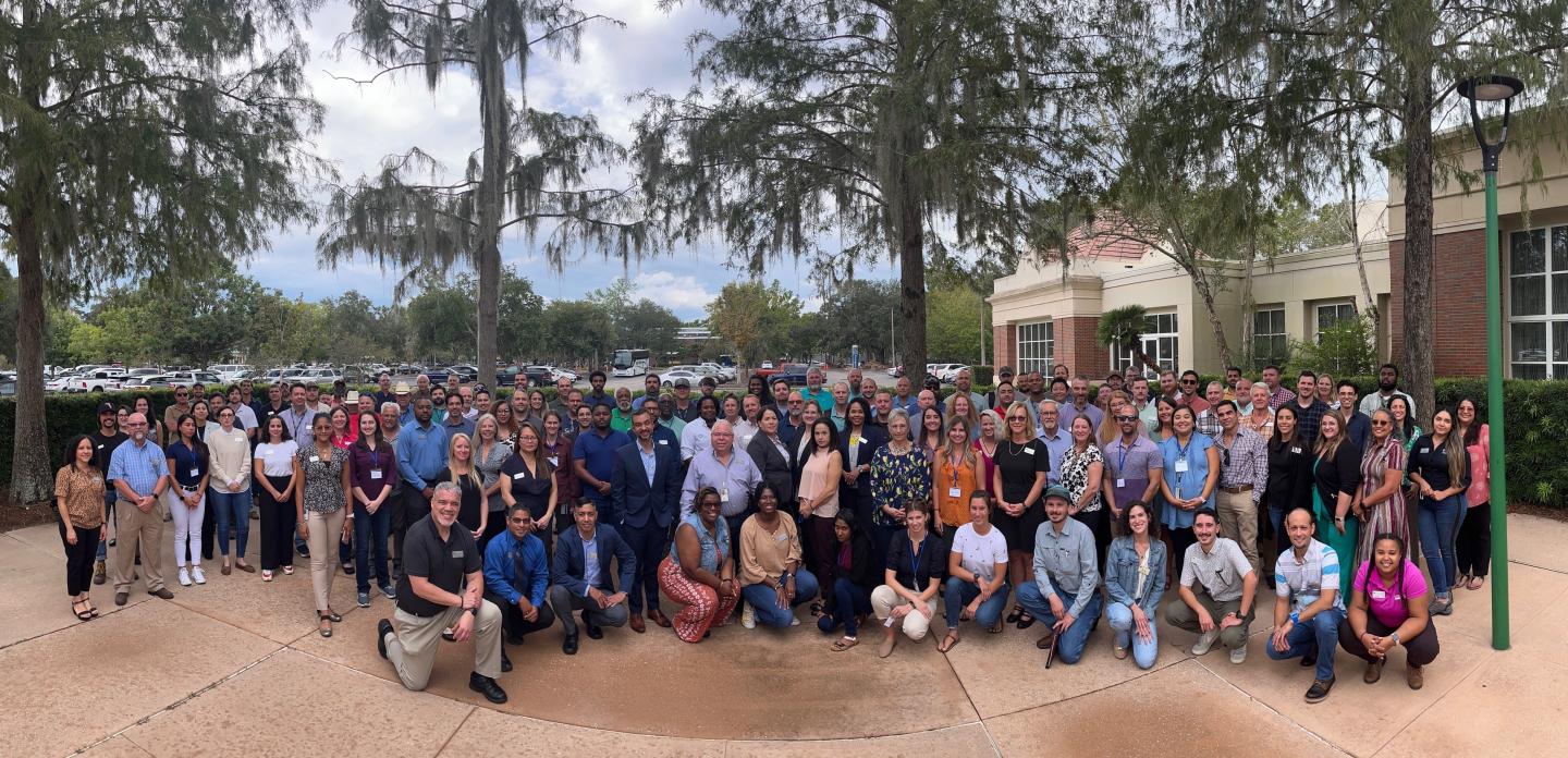Group photo of Florida NRCS employees taken in Gainesville, Florida in September 2023