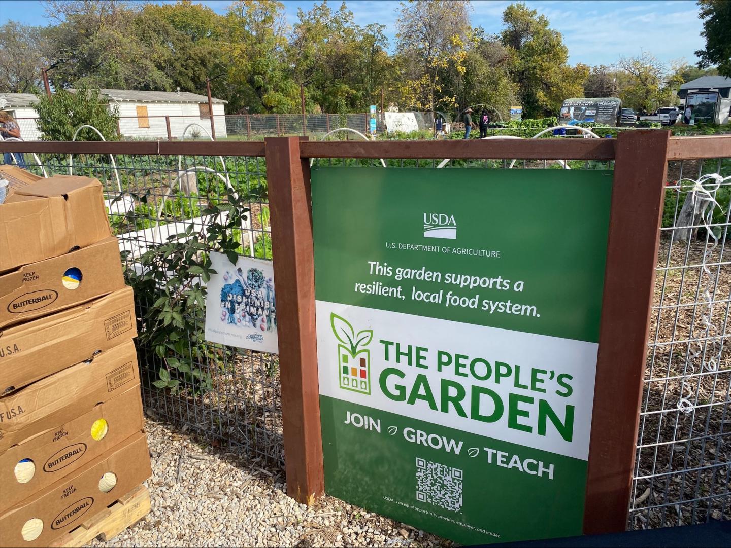 USDA People's Garden sign