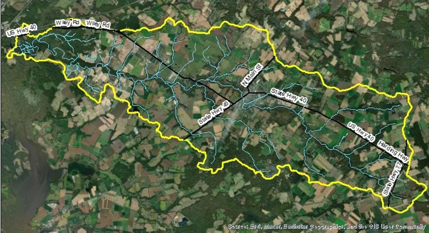 Map of Upper Salem River Watershed