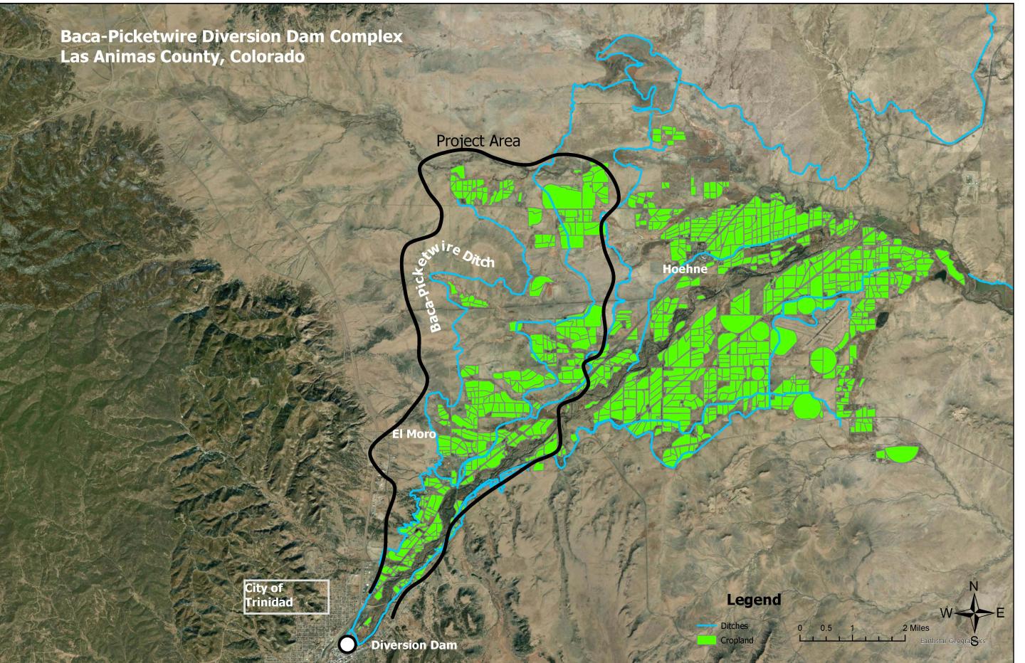 Picketwire project area map