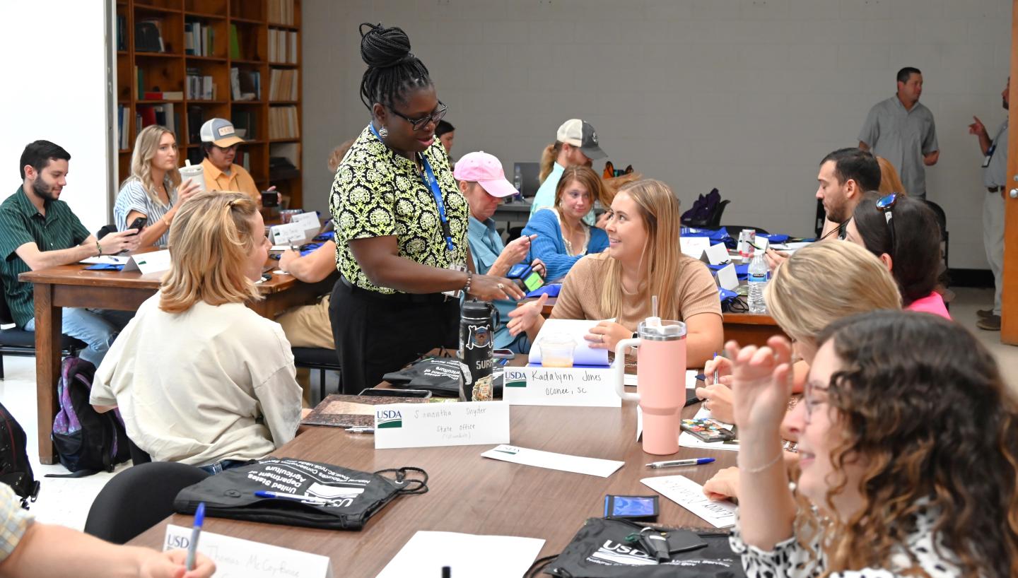 NRCS SC Acting STC Odessa Armstrong supports Soil Training event 