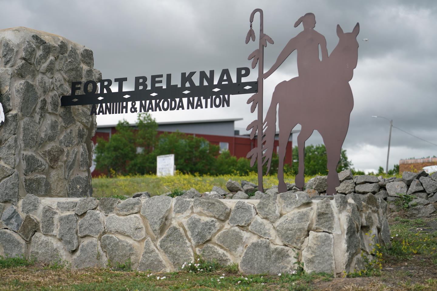 sign for Fort Belknap