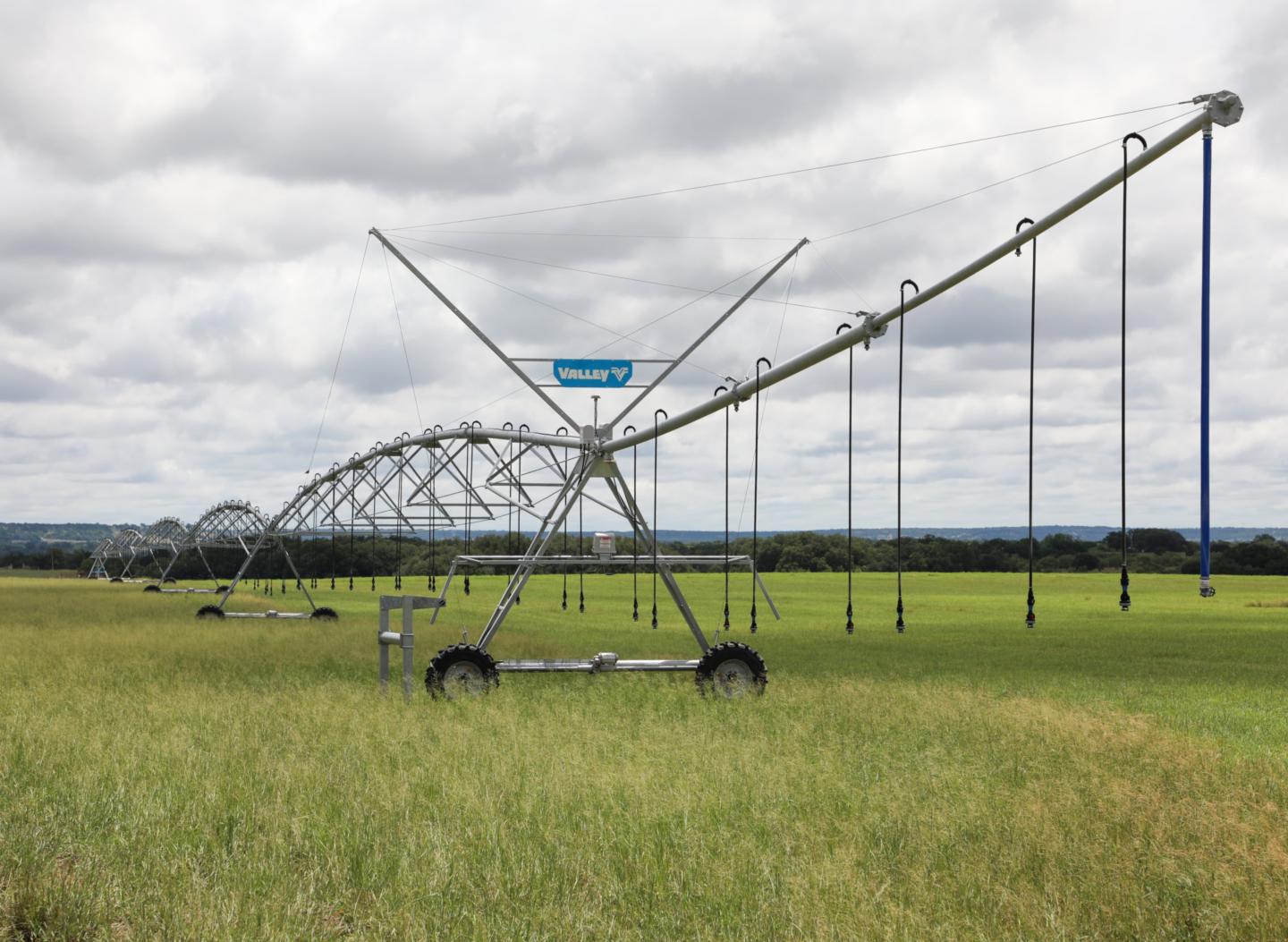 center pivot system at Clowdus Dairy