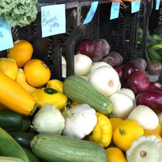 Vegetables for sale at the U.S. Department of Agriculture's (USDA) Farmers Market celebration of the 2014 National Farmers Market Week at USDA in Washington, D.C. on Friday, Aug. 8, 2014. USDA photo by Ed Ragland.