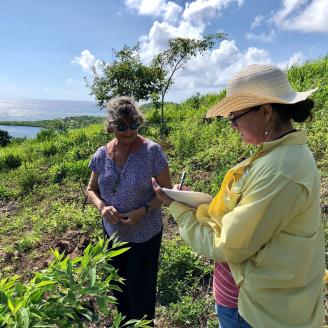 SC Vivian visits with Culebra, PR, Farmer 4 sept 2019 to conduct resource assessment.