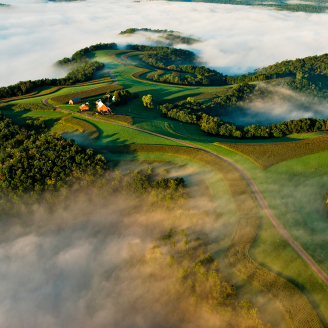 Photo of Coon Valley in Wisconsin.