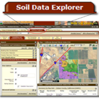 Soil Data Explorer tab from Web Soil Survey