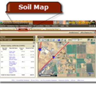 Soil Map tab from Web Soil Survey