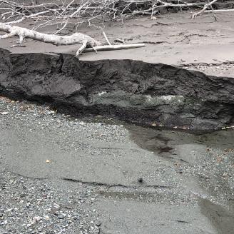 Water erosion near Chitna, Alaska