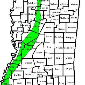 Mississippi Natchez Silt Loam Map