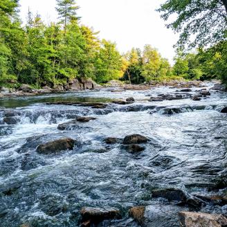 rushing river