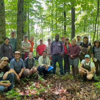 Healthy Trees for Climate Mitigation Site Visit - group photo