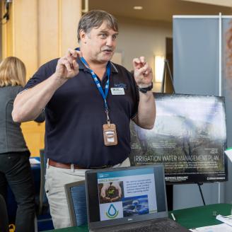 State Engineer talking to students