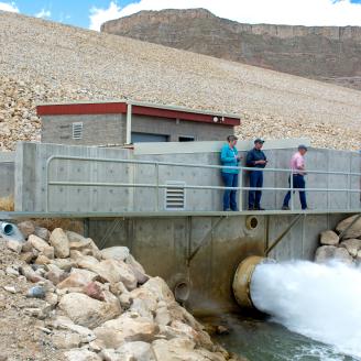 Millsite dam in Utah