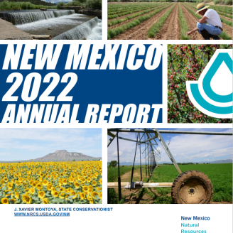 Screen Shot of the Cover of the Fiscal Year 2022 NRCS NM Annual Report