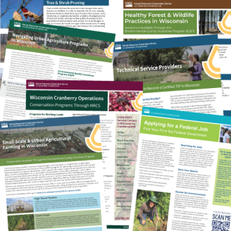 Collage of NRCS-WI Publications