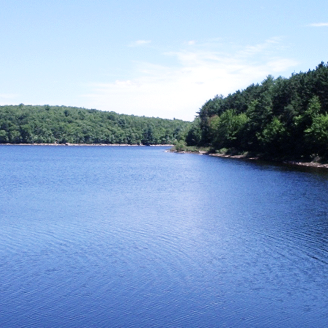 Westconnaug Reservoir in the Scituate Reservoir watershed, Rhode Island (taken by Christopher Modisette).