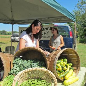 Vendors at the Clermont country Farm Market in Clermont, NE, on Friday, August 6, 2010.