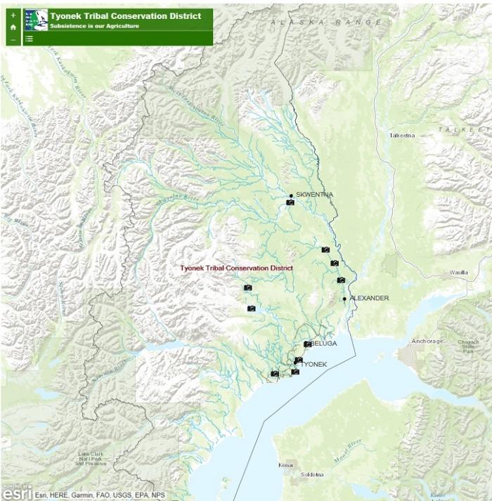 Map of Tyonek RCPP project area