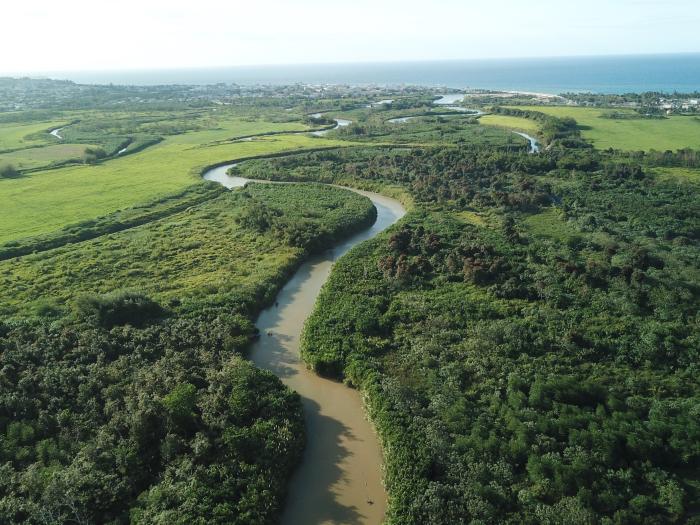 Aerial view of the Rio Grande de Arecibo watershed, courtesy of Protectores de Cuencas.
