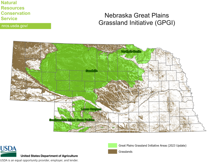 Map of Nebraska 