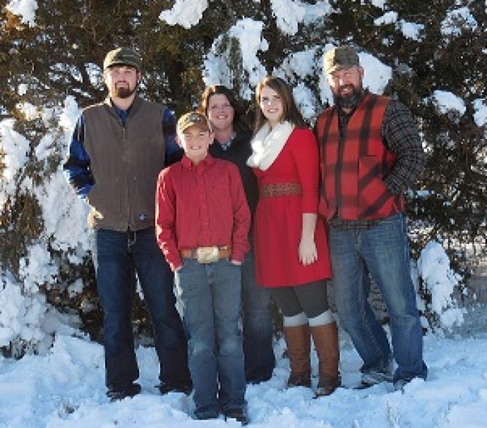 family, snow