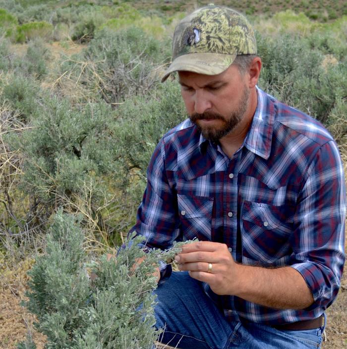 Jeremy Maestas in the field