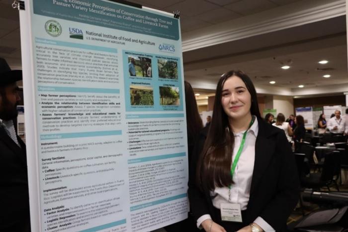 University of Puerto Rico-Mayaguez Student Presenting Research