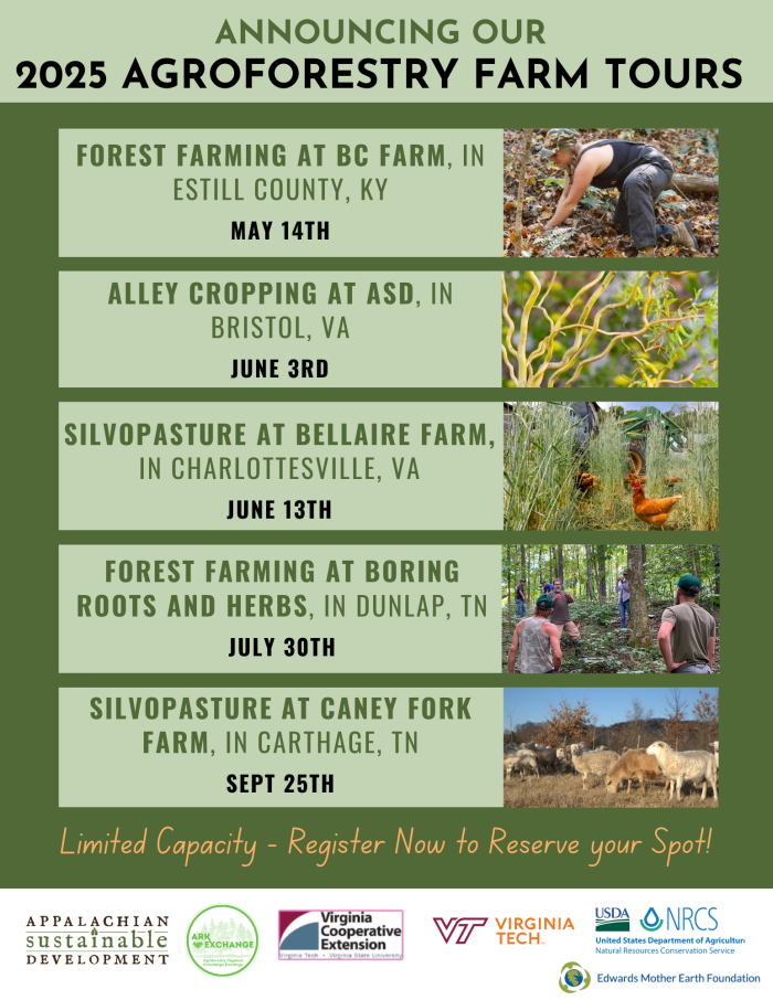 2025 Agroforestry Farm Tour Dates