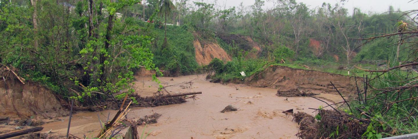 Caribbean EWP - severe flooding and mass wasting from Hurricane Maria - Utuado