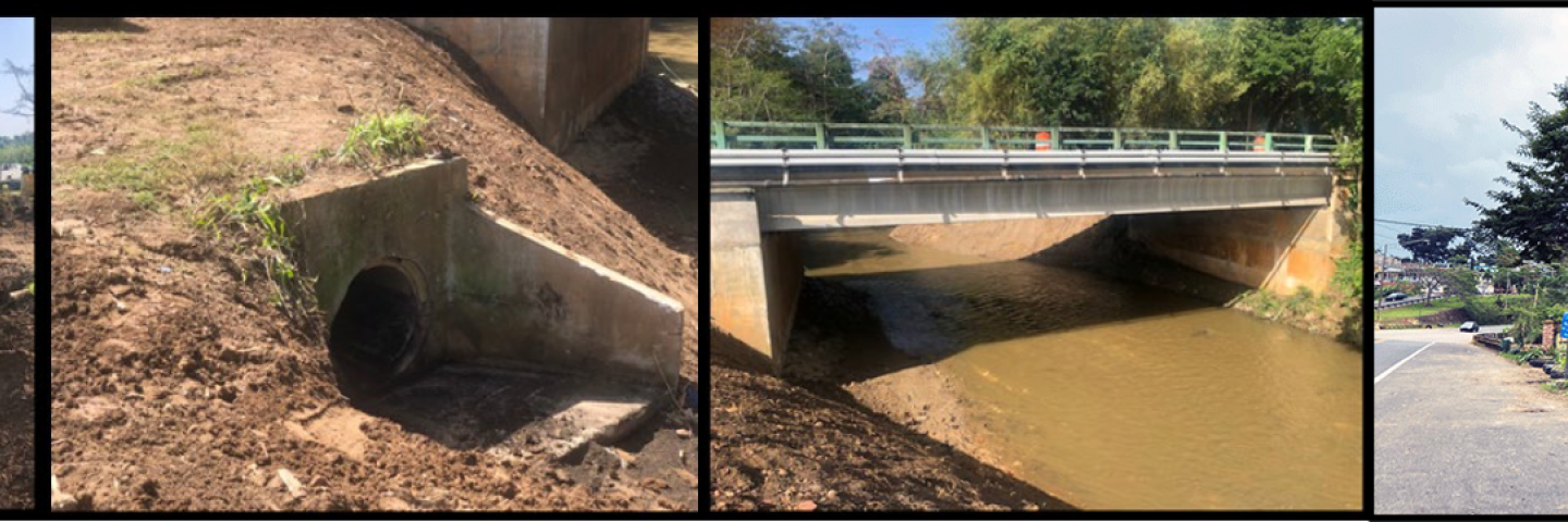 Villalba, Puerto Rico, post-María EWP project before, during and after.