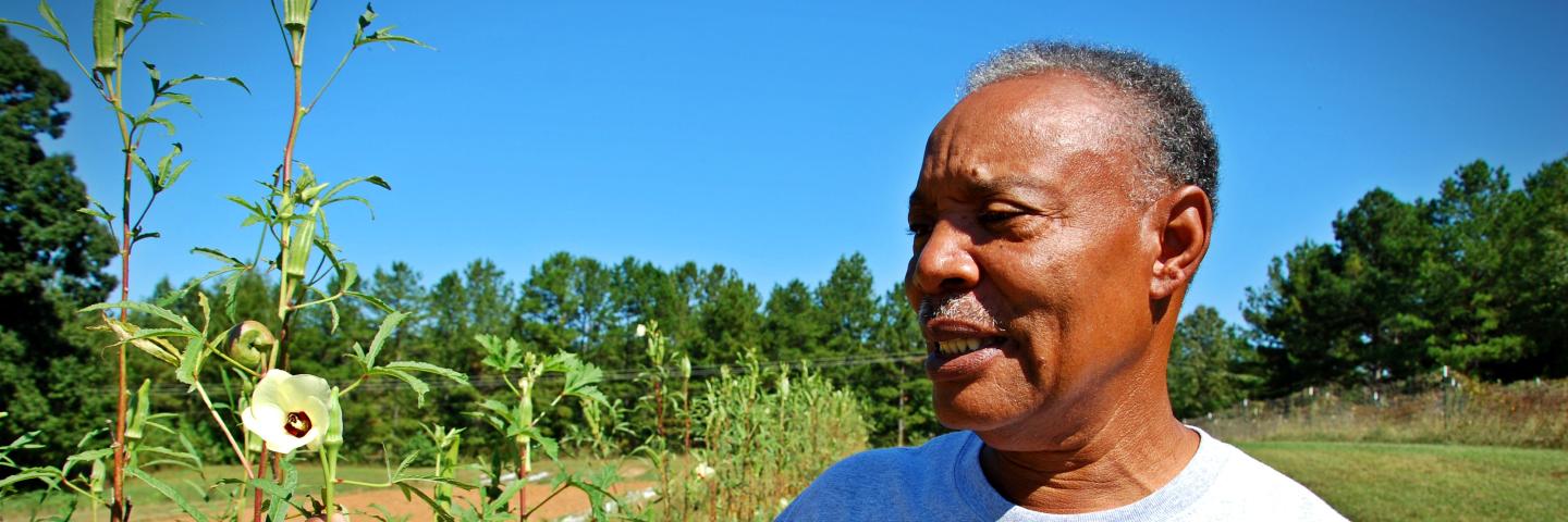 Gene Thornton of Sneaky Crow Farm in Roanoke, Alabama