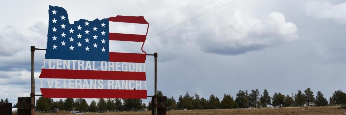 Sign for Central Oregon Veterans Ranch