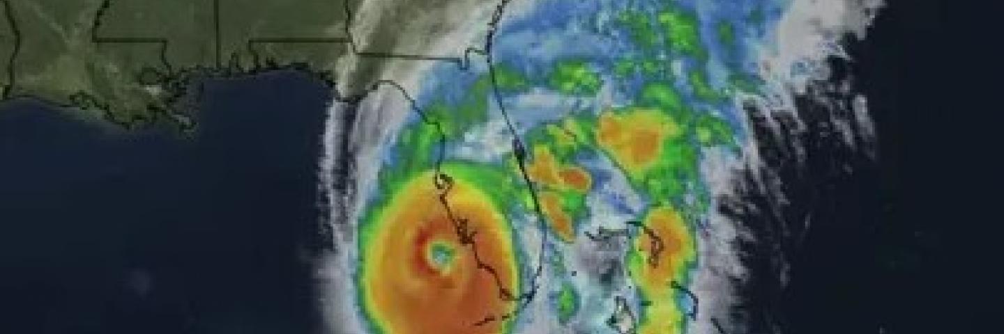 Hurricane Ian Hovers Over Florida - Satellite photo by the Weather Channel