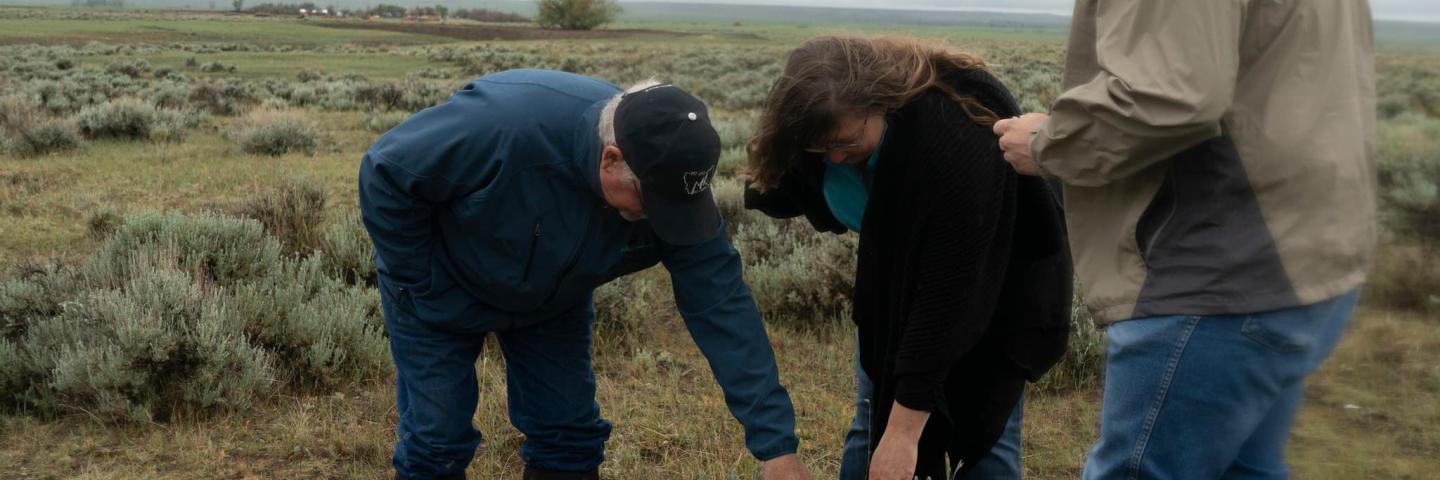 Landowner, Leo Barthelmess, Martin Townsend, a Pheasants Forever biologist with the Ranchers Stewardship Alliance, and Shilo Messerly, NRCS District Conservationist, have partnered on projects that improved rangeland health and wildlife habitat on the Barthelmess Ranch in northern Montana.