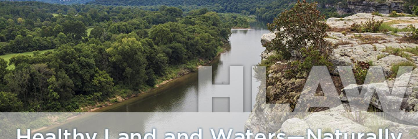 healthy land and water graphic
