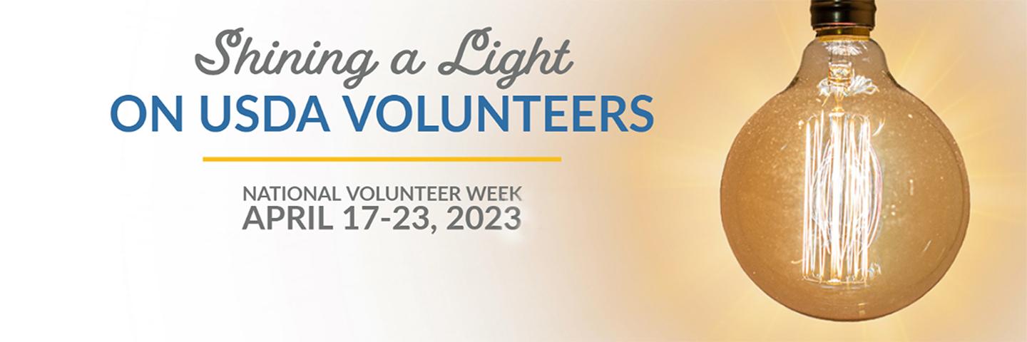 National Volunteer Week 2023 Shining a Light Graphic