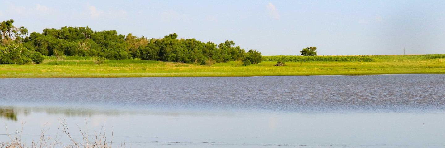 Playa lake in Crosby County, Texas