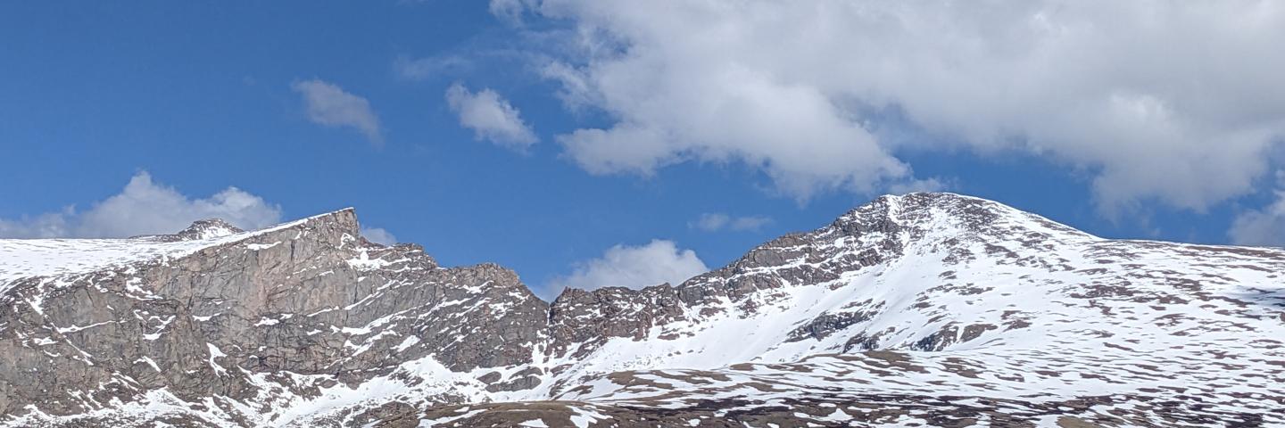 Mt. Bierstadt on 5/27/23 taken from the summit of Guanella Pass